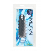 Дымчатая стимулирующая насадка с закрытой головкой SAMURAI PENIS SLEEVE BLACK - 14,5 см. - NMC - в Евпатории купить с доставкой