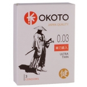 Ультратонкие презервативы OKOTO Ultra Thin - 3 шт. - Sitabella - купить с доставкой в Евпатории