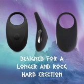 Черное эрекционное виброкольцо Thor Cockring - FeelzToys - в Евпатории купить с доставкой