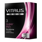 Ультратонкие презервативы VITALIS PREMIUM super thin - 3 шт. - Vitalis - купить с доставкой в Евпатории