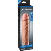 Телесная насадка Fantasy X-tensions Perfect 2  Extension - 20,3 см. - Pipedream - в Евпатории купить с доставкой