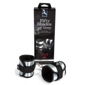 Серо-черные наручники Totally His - Fifty Shades of Grey - купить с доставкой в Евпатории