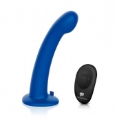Синяя насадка Remote Control P-Spot G-Spot с черными трусиками - 20 см. - Pegasus - купить с доставкой в Евпатории