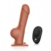 Реалистичный страпон с радиоуправлением Remote Control Realistic - 21 см. - Pegasus - купить с доставкой в Евпатории