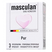 Супертонкие презервативы Masculan Pur - 3 шт. - Masculan - купить с доставкой в Евпатории