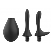 Черный анальный душ Nexus Anal Douche Set с 2 сменными насадками - Nexus Range - купить с доставкой в Евпатории