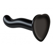 Черный фаллоимитатор-насадка Strap-On-Me P G spot Dildo size S - 16,4 см. - Strap-on-me - купить с доставкой в Евпатории