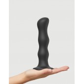 Черная насадка Strap-On-Me Dildo Geisha Balls size XL - Strap-on-me - купить с доставкой в Евпатории