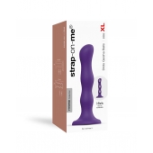 Фиолетовая насадка Strap-On-Me Dildo Geisha Balls size XL - Strap-on-me - купить с доставкой в Евпатории