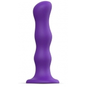 Фиолетовая насадка Strap-On-Me Dildo Geisha Balls size XL - Strap-on-me - купить с доставкой в Евпатории