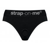 Черные трусики для насадок Heroine Lingerie Harness - size S - Strap-on-me - купить с доставкой в Евпатории