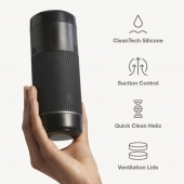 Черный мастурбатор с контролем всасывания Arcwave Pow Stroker - Arcwave - в Евпатории купить с доставкой
