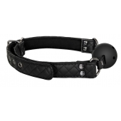 Черный кляп-шарик BALL GAG DIAMOND - Dream Toys - купить с доставкой в Евпатории