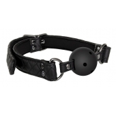 Черный кляп-шарик BALL GAG DIAMOND - Dream Toys - купить с доставкой в Евпатории