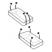 Фиксаторы для кровати WRAPAROUND MATTRESS RESTRAIN - Pipedream - купить с доставкой в Евпатории