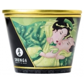Массажная свеча Exotic Green Tea с ароматом зелёного чая - 170 мл. - Shunga - купить с доставкой в Евпатории