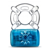 Синее эрекционное виброкольцо Pleaser Rechargeable C-Ring - Blush Novelties - в Евпатории купить с доставкой