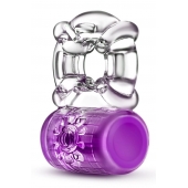 Фиолетовое эрекционное виброкольцо Pleaser Rechargeable C-Ring - Blush Novelties - в Евпатории купить с доставкой