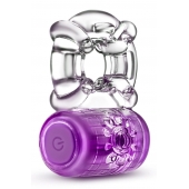 Фиолетовое эрекционное виброкольцо One Night Stand Vibrating C-Ring - Blush Novelties - в Евпатории купить с доставкой
