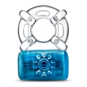 Синее эрекционное виброкольцо One Night Stand Vibrating C-Ring - Blush Novelties - в Евпатории купить с доставкой