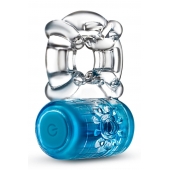 Синее эрекционное виброкольцо One Night Stand Vibrating C-Ring - Blush Novelties - в Евпатории купить с доставкой