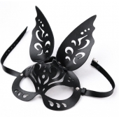 Черная ажурная маска  Зайка  с ушками - Crazy Handmade - купить с доставкой в Евпатории