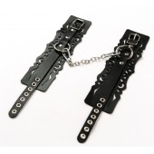 Узорчатые кожаные оковы с регулируемыми ремешками - Crazy Handmade - купить с доставкой в Евпатории