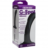Черная изогнутая насадка Vac-U-Lock G-Spot - 16,5 см. - Doc Johnson - купить с доставкой в Евпатории