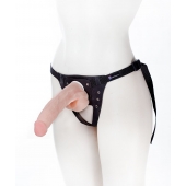 Реалистичный фаллос на поясе Harness - 20,5 см. - LOVETOY (А-Полимер) - купить с доставкой в Евпатории