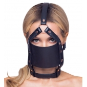Черный намордник с кляпом-шаром Head Harness With A Gag - Orion - купить с доставкой в Евпатории
