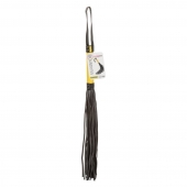 Черная плеть с желтой рукоятью Boundless Flogger - 69,25 см. - California Exotic Novelties - купить с доставкой в Евпатории