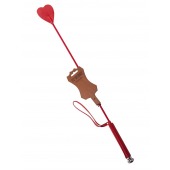 Стек с красным наконечником-сердечком - 70 см. - Sitabella - купить с доставкой в Евпатории