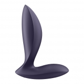 Фиолетовый анальный вибростимулятор Power Plug - Satisfyer - в Евпатории купить с доставкой