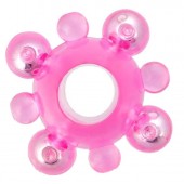 Эрекционное кольцо c бусинками - Toyfa Basic - в Евпатории купить с доставкой