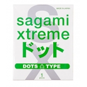 Презерватив Sagami Xtreme Type-E с точками - 1 шт. - Sagami - купить с доставкой в Евпатории