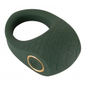Зеленое эрекционное виброкольцо Luxurious Vibro Cock Ring - Orion - в Евпатории купить с доставкой