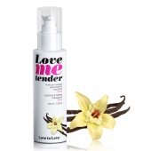 Съедобное согревающее массажное масло Love Me Tender Vanilla с ароматом ванили - 100 мл. - Love to Love - купить с доставкой в Евпатории