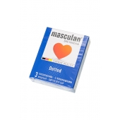 Презервативы с пупырышками Masculan Dotted - 3 шт. - Masculan - купить с доставкой в Евпатории