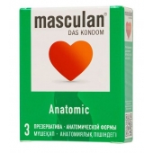 Презервативы анатомической формы Masculan Anatomic - 3 шт. - Masculan - купить с доставкой в Евпатории