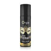 Съедобный гель Dual Vibe Pina Colada с эффектом вибрации и вкусом коктейля пина колада - 15 мл. - ORGIE - купить с доставкой в Евпатории