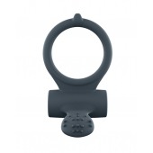 Серое перезаряжаемое эрекционное кольцо с вибрацией Power Clit - Dorcel - в Евпатории купить с доставкой