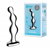Стальной анальный фаллоимитатор для простаты Stainless Steel Anal Beads - 13 см. - b-Vibe - в Евпатории купить с доставкой