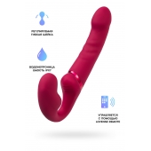 Малиновый безремневой страпон Lapis - 23 см. - Lovense - купить с доставкой в Евпатории