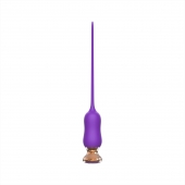 Фиолетовый тонкий стимулятор Nipple Vibrator - 23 см. - I-MOON - купить с доставкой в Евпатории