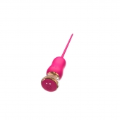 Розовый тонкий стимулятор Nipple Vibrator - 23 см. - I-MOON - купить с доставкой в Евпатории