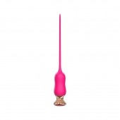 Розовый тонкий стимулятор Nipple Vibrator - 23 см. - I-MOON - купить с доставкой в Евпатории