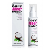 Съедобное согревающее массажное масло Love Me Tender Cocos с ароматом кокоса - 100 мл. - Love to Love - купить с доставкой в Евпатории