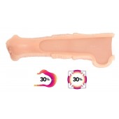 Телесная фантазийная насадка на член Cock Sleeve Size M - KOKOS - в Евпатории купить с доставкой