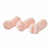 Набор из 3 мастурбаторов The Girl Next Door Tina - Dream Toys - в Евпатории купить с доставкой