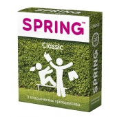Классические презервативы SPRING CLASSIC - 3 шт. - SPRING - купить с доставкой в Евпатории